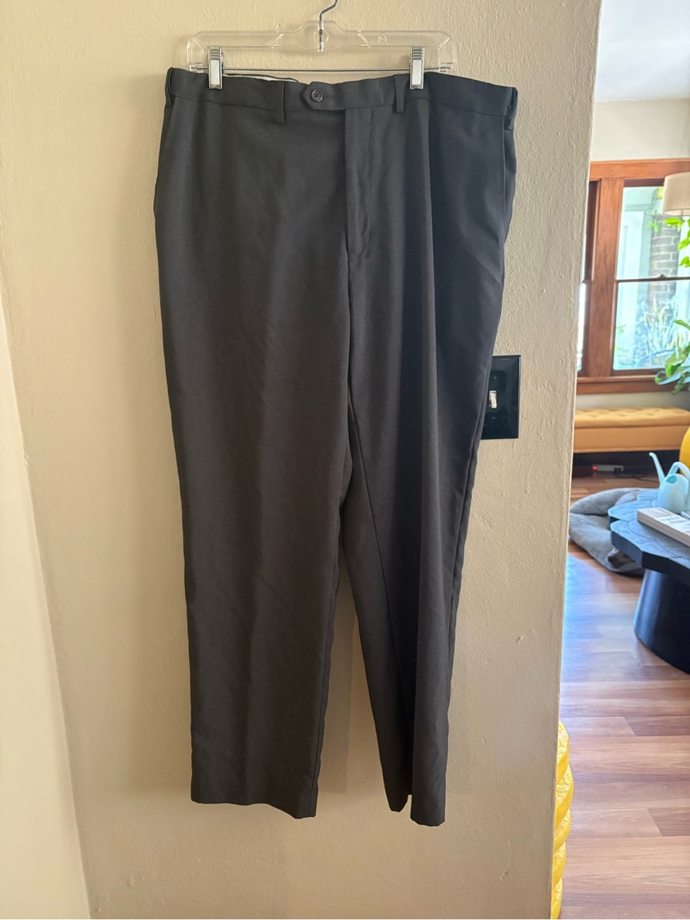Chaps Men's Black Dress Trousers